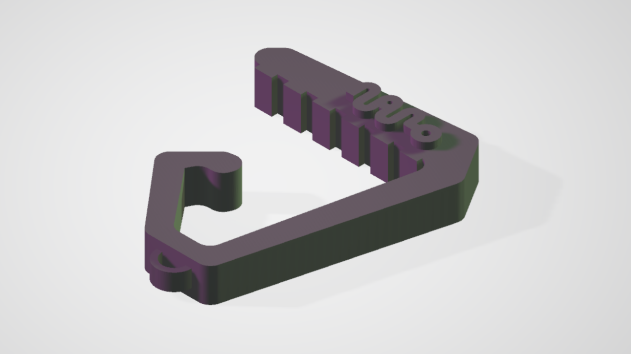Modelo 3D de suporte de mochilas
